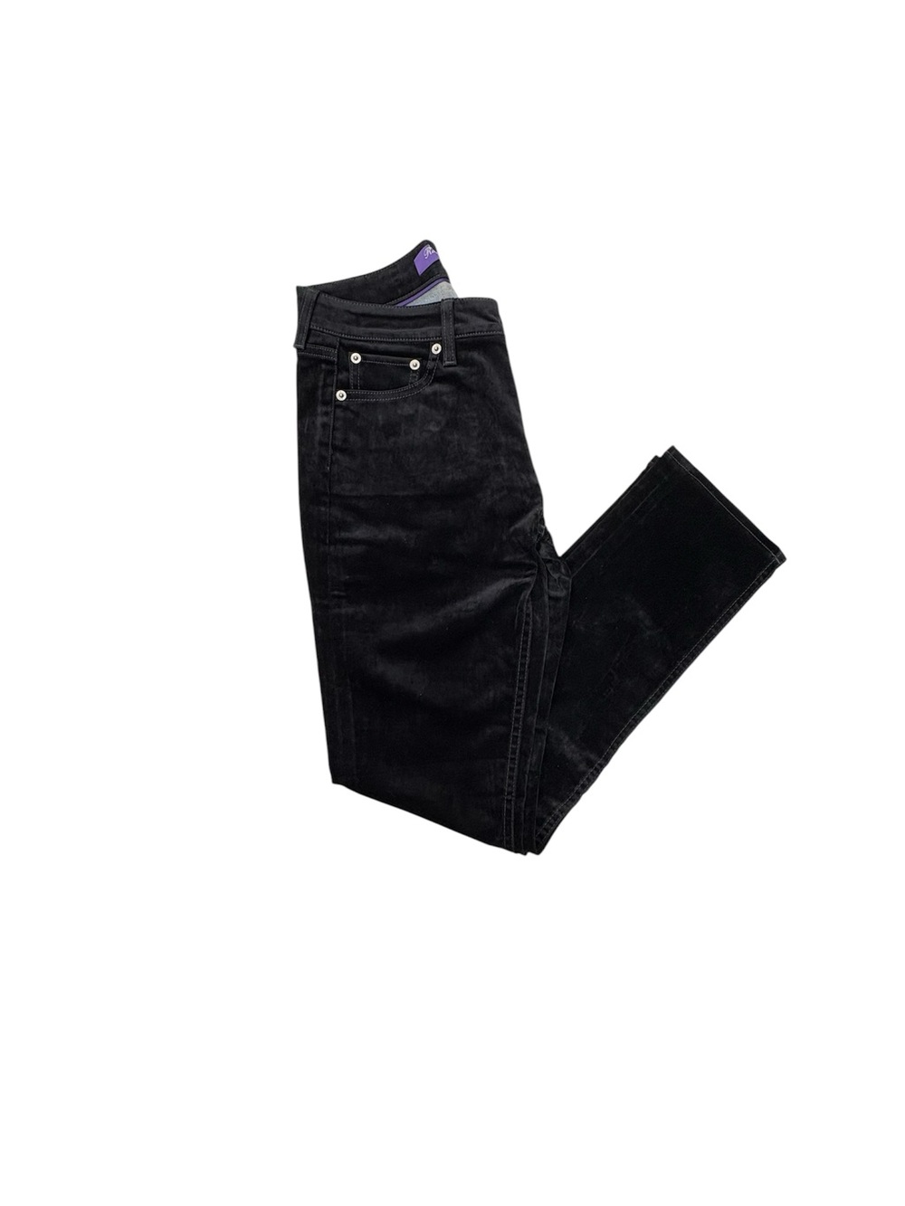 Black Straight-Leg Corduroy Pants Ralph Lauren
